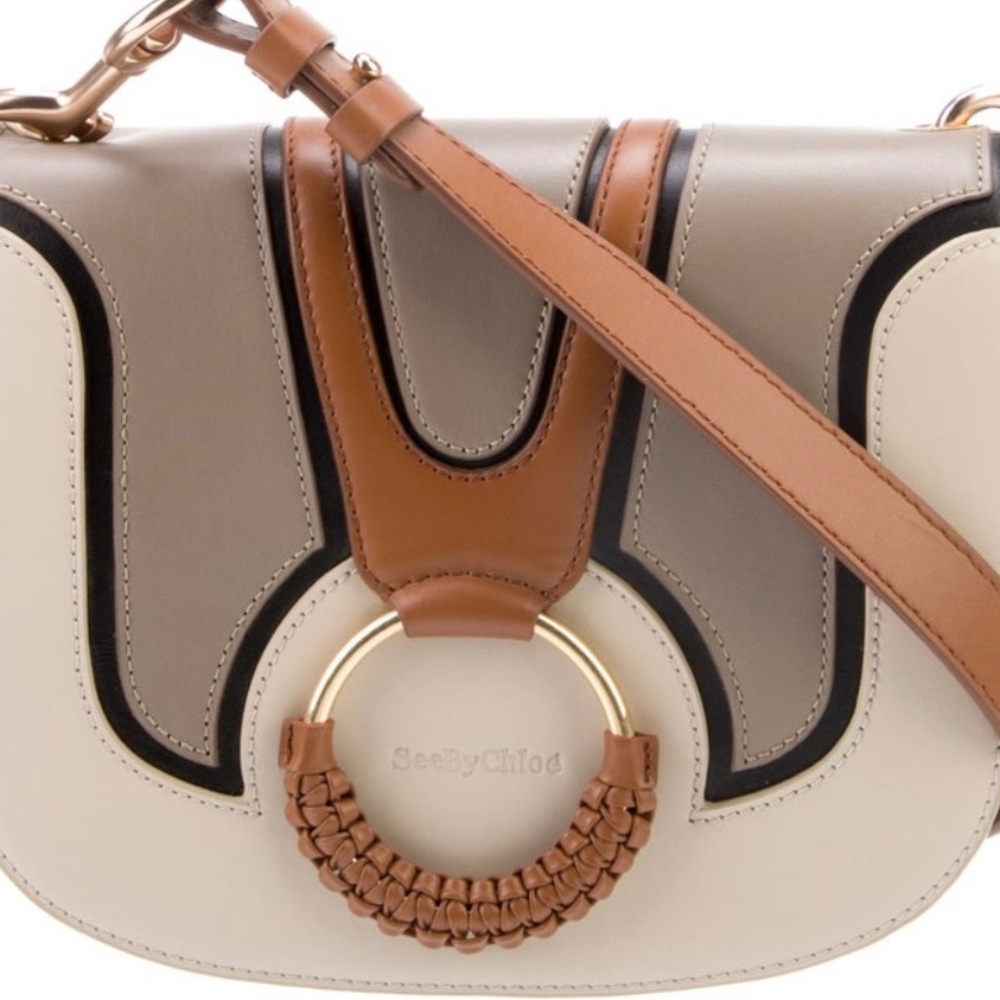 See By Chloe Beige and Tan Crossbody Bag